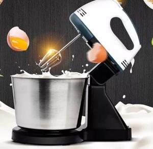 Quality Kitchen Dough Kneading Stand Food Mixer Egg Beater Hand Mixer With Mixing Bowl for sale