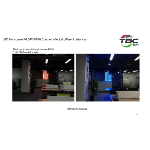 P20 SMD 2121 Transparent Led Display Screen IP65 Protection