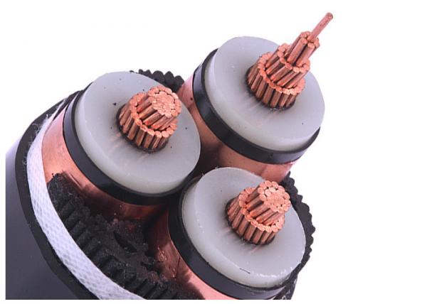 Buy 3 Core Medium Voltage PVC Sheath 33kV XLPE Electrical Cable at wholesale prices