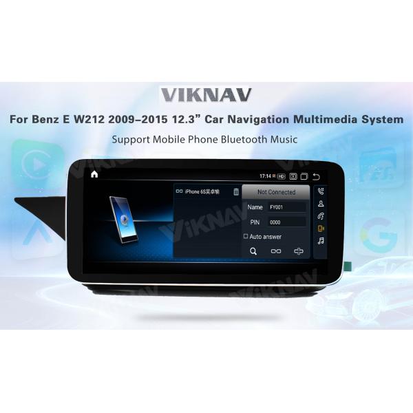 Viknav 12.3inch Android Car Radio With Screen For Mercedes Benz E Class W212 2009-2015 GPS Navigation 2Din Player NTG4.5