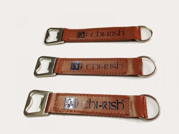 Buy Custom Personalize Promotion Gift Leather Key Tag Beer Bottle Opener Key Ring with Printed Logo at wholesale prices