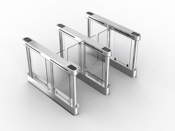 Automatic Pedestrian Swing Barrier Turnstile Security OEM Access Control Swing