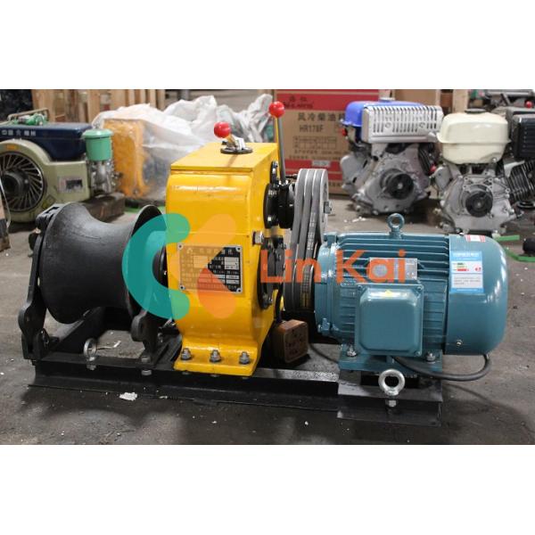 Detachable Drum Belt Driven Cable Winch Puller 3KW/4KW With Four Gear