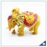 Thai Style Elephant Enamel Ornaments Jewelry Box Home Furnishing Lucky Elephant