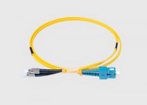 China Yellow Jacket 62.5 125 Multimode 100M FC APC To SC Fiber Patch Cord on sale