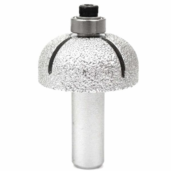 Buy R15 37mm Ball Round Nose Stone Router Bit , Diamond Router Bits For Granite With Bearing at wholesale prices