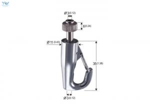 China Safety Self - Gripping Hook Zinc Alloy Adjustable Cable Gripper Hanger on sale