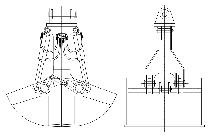 High Quality Excavator Clamshell Bucket Clamshell Bucket Excavator Attachments for Excavator