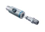 Industrial Interchange pushbutton safety coupling is designed for use with