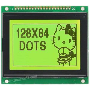Quality M12864C1-Y5, 12864 Graphics LCD Module, 128 x 64 dot-matrix Display, STN(Y-G), transflecti for sale