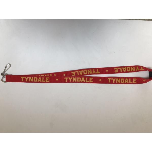 Personalized Key Lanyard Custom Printing / Breakaway Neck Lanyard With Plastic Buckle