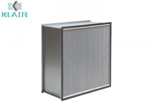 China Glassfiber Box Type Aluminum Separator HEPA Air Filter for HVAC System on sale