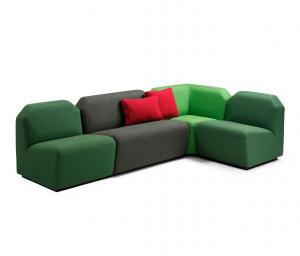 China Colorful Corner Commercial Booth Sofa Seating For Hotel Lobby / Shopping Mall on sale