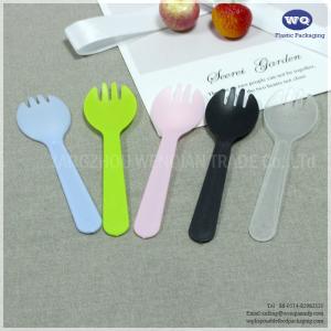 Quality Colorful Disposable Cake Spork,Colorful Plastic Sporks For Birthday Wedding Party-Plastic Cutlery Sets Factory for sale