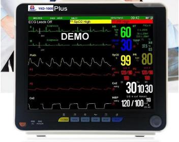 Buy Multi-parameter patient monitor ,ETCO2 available ,12 inch portable patient monitor/ ICU, CCU, operating theaters,etc. at wholesale prices