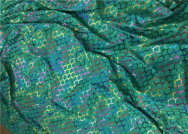 Buy Foil Hologram Double Knitted Printed Nylon Fabric For Leotard Garments at wholesale prices