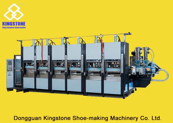 Buy EVA Slipper Making Shoe Sole Making Machine With Full Production Line / 6 Stations at wholesale prices