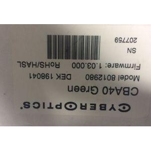 Graphite / Hawkeye Cyberoptics Laser Sensor , CyberOptics CBA40 DEK Camera