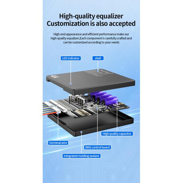 Enerkey Smart Active Balancer 4A 2S-24S LTO Lithium Battery Balancer For E-bike