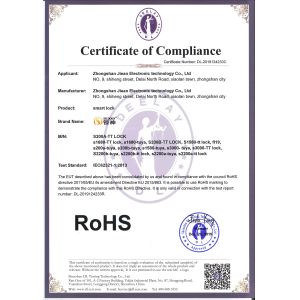 Zhongshan Jiean Electronic Technology Co., Ltd. Certifications