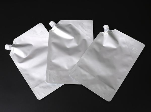 Buy Custom Printed Aluminum Foil Pouches Upright Red / White Wine Resealable Spout Pouch at wholesale prices