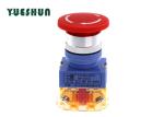 Self Locking Emergency Stop Push Button Switch , Mushroom Type Emergency Push