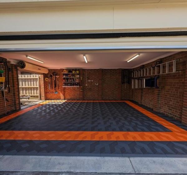 Buy Matte Grey Interlocking Garage Flooring Plastic Garage Floor Tile at wholesale prices