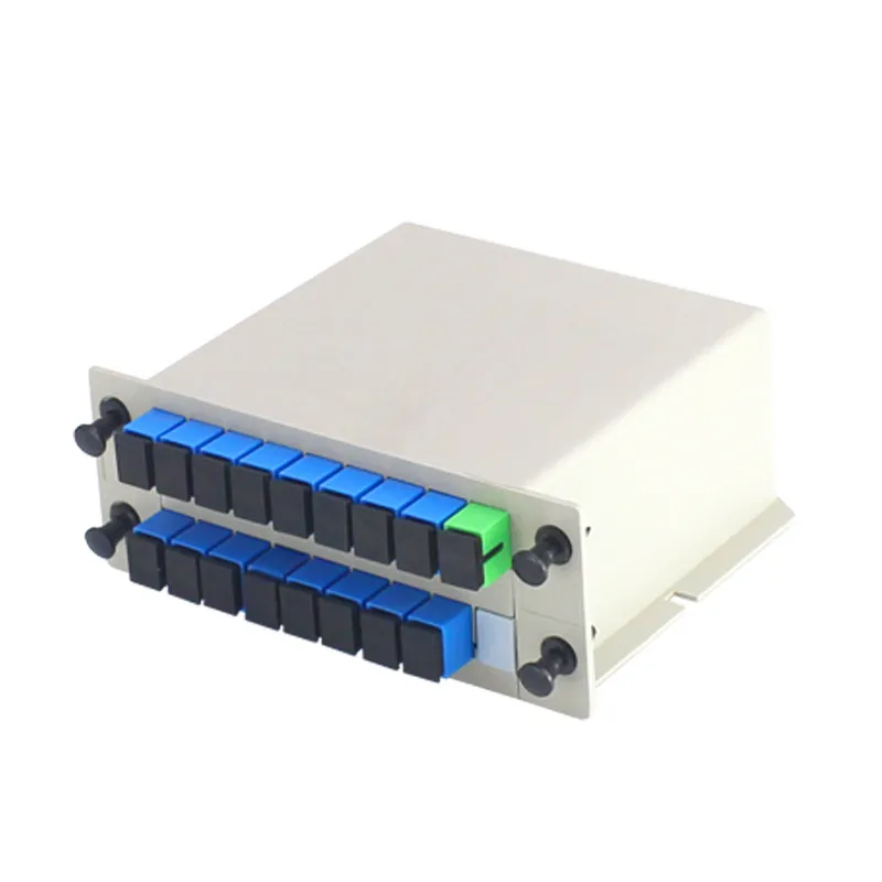 Sc Fiber Optic Cassette Plc Splitter Card Inserting 1X2 1X4 1X8 1X16 1X32 Way Mini PLC Splitters Card Type Box Splitter