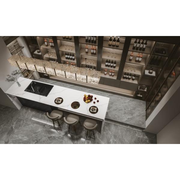 U-Shaped Glass Door Wine Cabinet Wine Liquor Cabinet With Adjustable Shelves