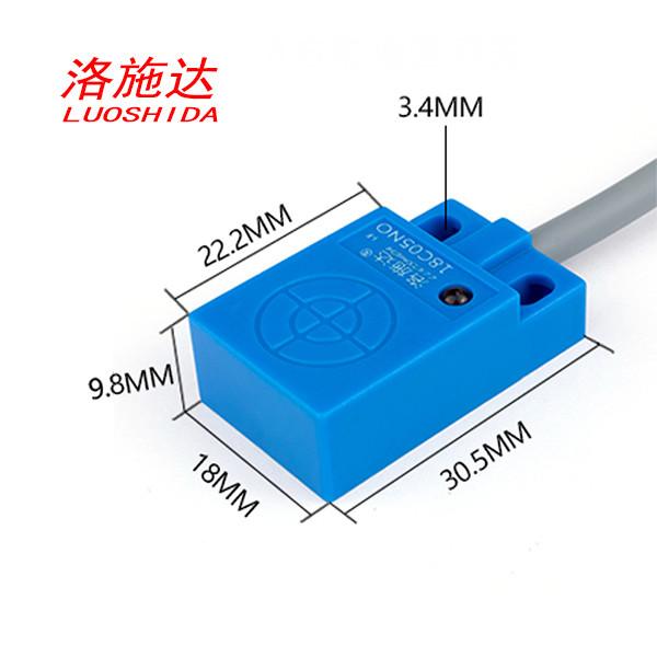 Buy Q18C Plastic Flat Square Non Flush Type Proximity Sensor With Cable Type at wholesale prices