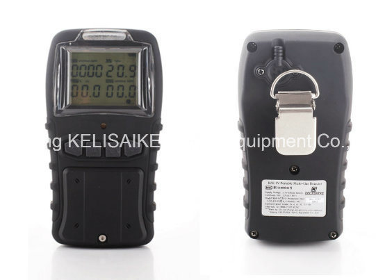 Portable Multiple Gas Analyzer Oxygen, Carbon Monoxide, Hydrogen Sulfide and Methane 4 Gas Detector