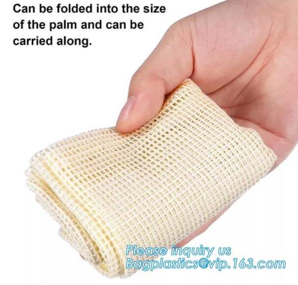 Buy Cotton Mesh Net bag Shopping Tote Bag for foods,Reusable Net Cotton Mesh Tote Fruit Bag With Long Handle,bagplastics pac at wholesale prices