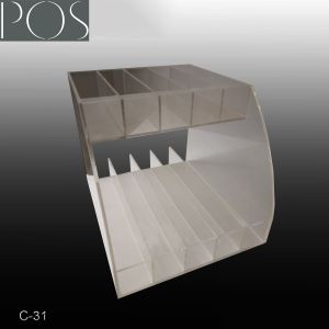 Acrylic counter top display for candy on the table