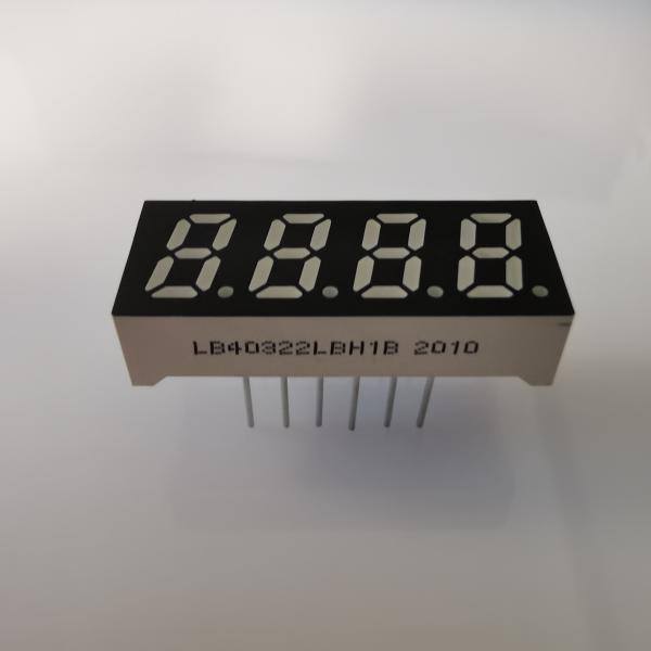 Common Cathode 4 Digit 80mW 0.32" 7 Segment Led Display
