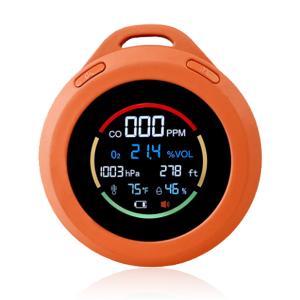 Quality Mini Portable Carbon Monoxide Alarm Monitor Barometric Pressure Oxygen Gas Analyzer for sale