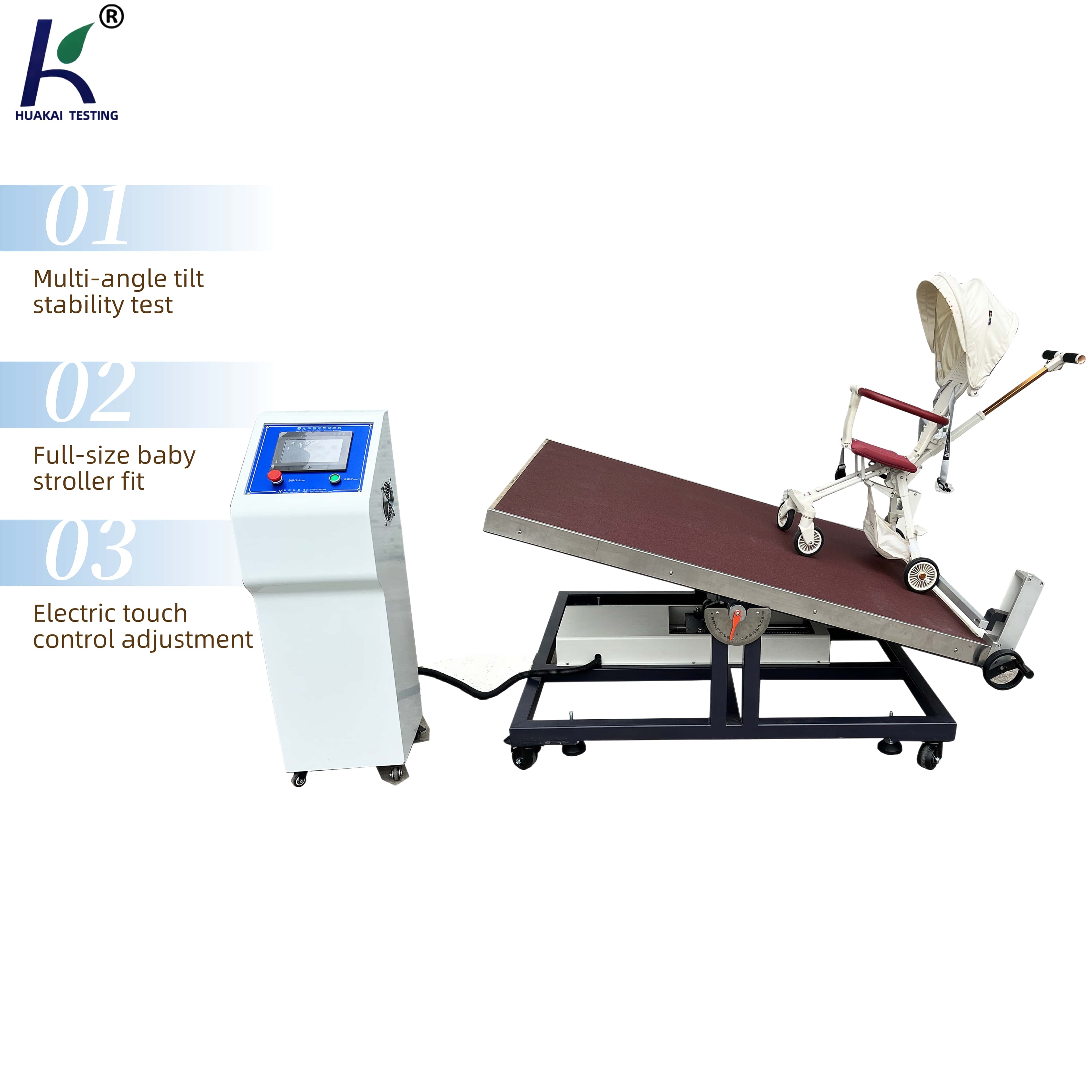 Baby Stroller Brake Performance Tester Children Stroller Stability Testing Machine Stroller Static Stability Testing Equipment