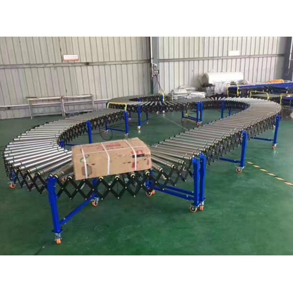Adjustable Height Flexible Roller Conveyor with Stainless Steel Material