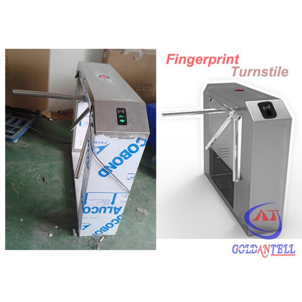 Automatically Tripod Turnstile Gate , Rotary drop arm barrier Fingerprint