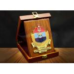China Square Custom Trophy Awards Wood Gift Box Package As Company Decorations for sale