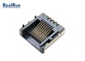 China Metal Shielded Modular Plug LCP Rj45 PCB Connector RJ45-SP-37 on sale