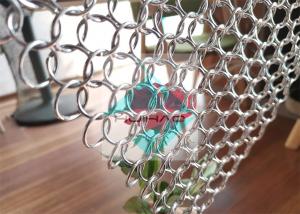 Quality Backdrops Decoration Chain Mail Weave Stainless Steel Ring Mesh Drapery For Room Partitions Curtain for sale