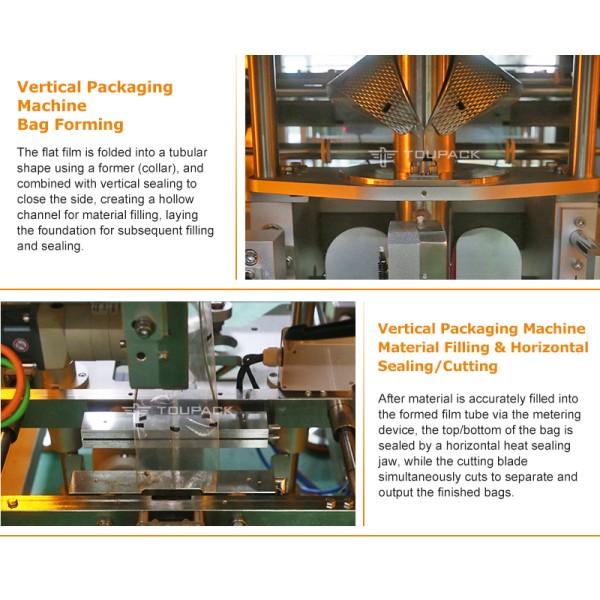 High Speed Automatic Vertical Packing Machine for Snacks Nuts Granules Food Packaging Machine