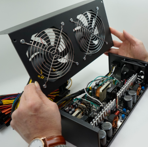 Miner Case Desktop Power Supply Unit Nine Leaf Black Fan 1650 Watt Output