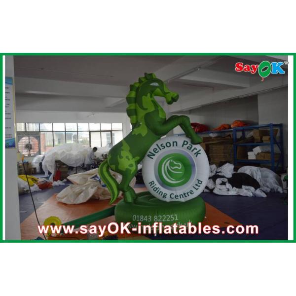 Advertising Inflatable Height 3m - 8m Inflatable Cartoon Characters , Events PVC / Oxford Cloth Horse