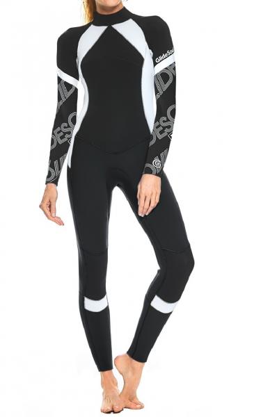 Buy Ladies Snorkeling Neoprene Surf Suit / Full Surf Bodysuit Lightweight at wholesale prices