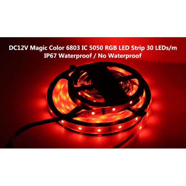 5m digital RGB 150LED IP20 Non waterproof dream magic color 6803ic Led Strip 5050