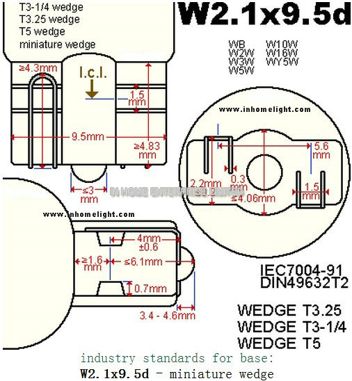 Flashing Signals 3014 194 T10 LED Indicator Bulbs Energy Saving 12V / 24V Lamp