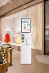 Free Standing Touch Screen Advertising Kiosk / Self Service Kiosk With Printer