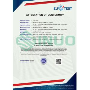 Sinuo Testing Equipment Co. , Limited Certifications