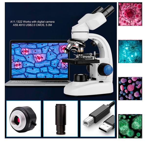 OPTO-EDU 400x Electron Optical Led Binocular Biological Microscope